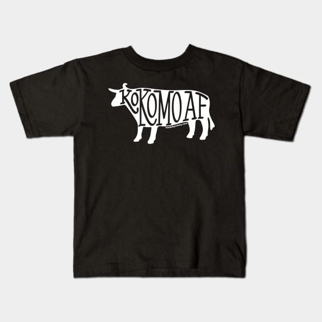 Kokomo AF (white) Kids T-Shirt by Renegade Collective 